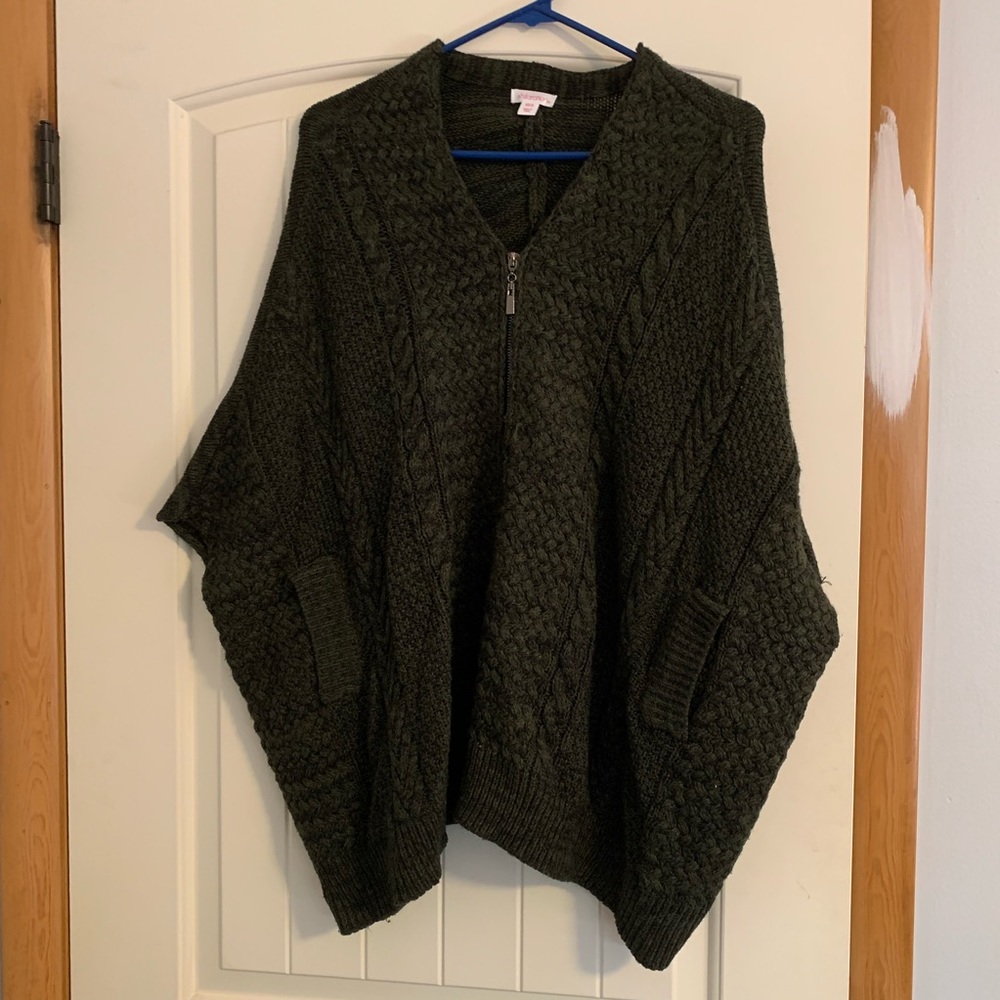 Zip up poncho